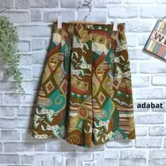 アダバット ゴルフパンツ 総柄 ショートパンツ ゆったり 馬柄 ウエストゴム Mのサムネイル