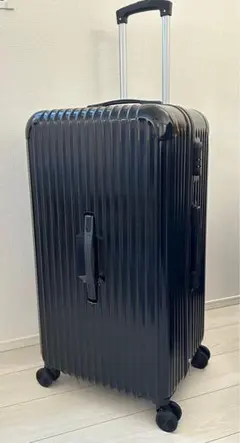 スーツケース　ブラック　スリムタイプ　大型Lサイズ　98L 樹脂製　軽量