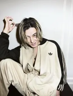 adidas 藤井風さん着用 ルーズメッシュトラックトップ XL