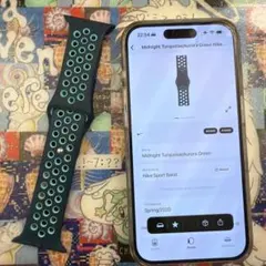 げき希少Apple Nike 純正スポーツバンド ミッドナイトタークォーツ44