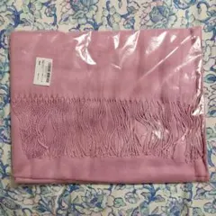 ラムズウール 厚手 ストール ピンク 大サイズ 新品