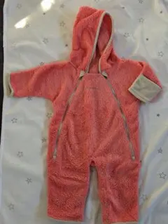 フリース フード付き アウター 50～70cm ピンク