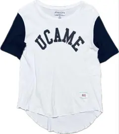 AMERICANAラグランカレッジナチュラルブラウンTシャツSM位茶生成のサムネイル