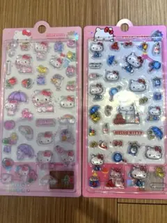 【ライセンス有正規品】 ハローキティ 3D シール ステッカー 海外限定 2枚組