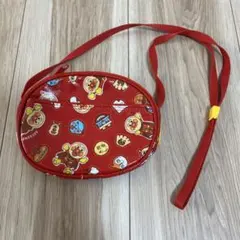 アンパンマン ポーチ ポシェット　赤