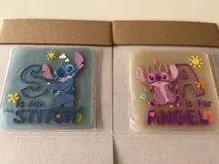 ディズニー スティッチ エンジェル ラバーコースター 2枚セット