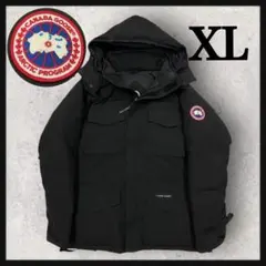 11482【XLサイズ・ホログラム有り】カナダグース☆刺繍ダウンジャケット黒