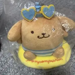ポムポムプリン 着ぐるみマフィン ポーチ ぬいぐるみマスコット