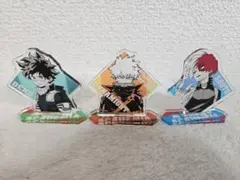 【僕のヒーローアカデミア】アクリルフィギュア＆チャームコレクション『3個セット』
