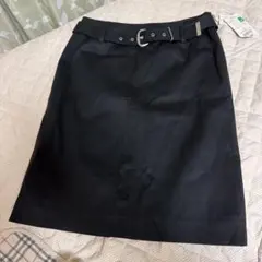【ニューヨーカー】黒のタイトスカート ベルト付き　9号　未使用