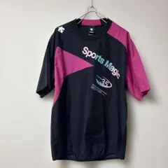 人気 ブラック DESCENTE デサント 半袖ピステ バレーボール Lサイズ