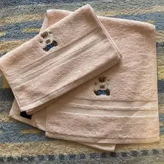 入荷！　ラルフローレン ポロベア　べアー　ピンク　フェイスタオル　ポロ　二枚