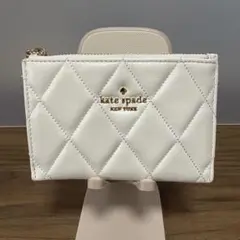kate spade キルティングコインケース ホワイト