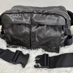 【極美品】PORTER SHINE WAIST BAG ボディバッグ 茶