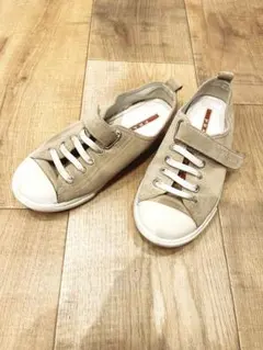 PRADA スエード スニーカー ベージュ 18㎝ シューズ 靴のサムネイル