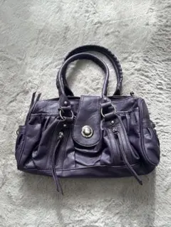 ハンドバッグ ショルダーバッグ 紫 y2k