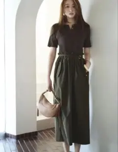 【新品タグ付】JUSGLITTY ヘンリードロストワンピース　サイズ1