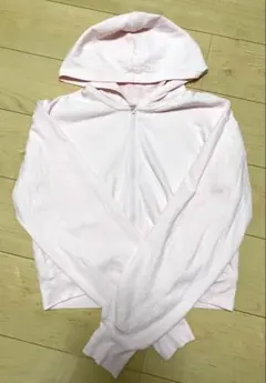 GU ピンク UVカット フルジップパーカー 長袖