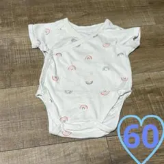 UNIQLOユニクロ☆Joy of Print☆虹レインボー柄☆ロンパース☆60