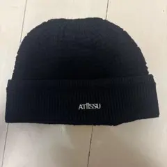 ATiiSSU atiissu ブラック ニット帽 twice モモ着用 - メルカリ
