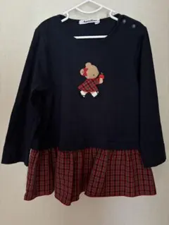 familiar チェック　チュニック　100cm