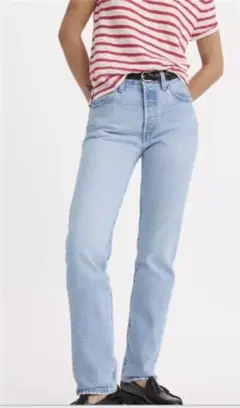 LEVIS 501 ストレートデニムパンツ ライトブルー PC9-12501