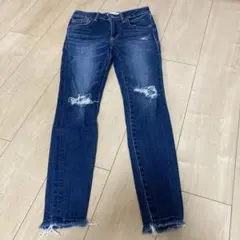 AZUL by moussy クラッシュデニムスキニー