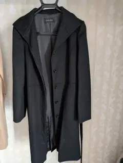 TRANS WORK ブラック レディース ロングコート サイズ38