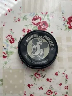 ＊かわいいミニーマウス コインケース 東京ディズニーランド　 円形ポーチ　黒