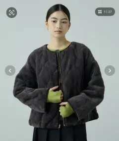 VICKY ひょうたんキルトリバーシブルZIPジャケット　新品未使用