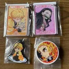 【鬼滅の刃×くら寿司】コラボグッズ4点　善逸　ねずこ　煉獄杏寿郎