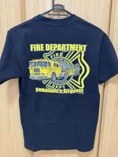 ハワイ消防　ホノルル消防署 Tシャツ ネイビー　Ｓサイズ