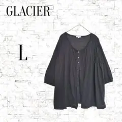 ★【グラシア】五分袖 　カーディガン　トップス　L