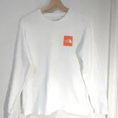 ノースフェイス　ホワイト　長袖Tシャツ　レディース　L　キレイ目