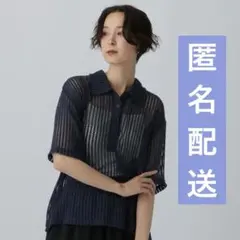 今季 LEPSIM メッシュポロ 5分袖 ネイビー
