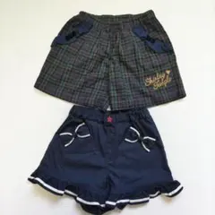 Shirley Temple ショートパンツ 2枚セット 130cm