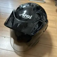 Arai ジェットヘルメット ブラック 7番デザイン - メルカリ