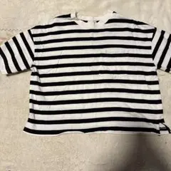ストライプ 半袖Tシャツ 胸ポケット付き