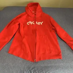 OAKLEY フルジップ パーカー レッド