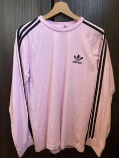 adidas ピンク 長袖カットソー M