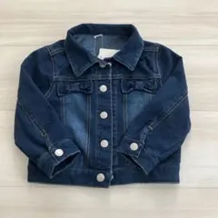 新品　未使用　ジャケット　デニム　上着　アウター　90 リボン　女の子　男の子