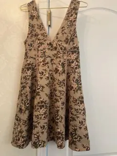 axes femme アクシーズファム花柄ワンピース M ふわふわガーリー