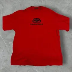BALENCIAGA BBロゴ クルーネック Tシャツ レッド