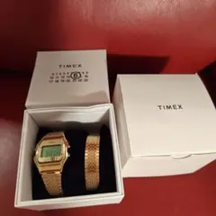 TIMEX ゴールド デジタル腕時計