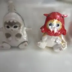 モフサンド 猫のフィギュア 2体セット