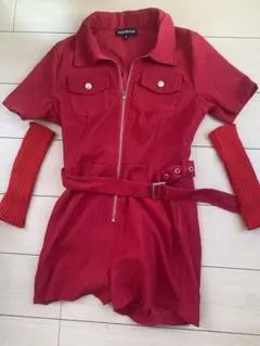 ダンス 衣装　サロペット Sサイズ　ショートグローブ　セット