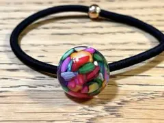 レジンヘアゴム　ハンドメイド　No.1573