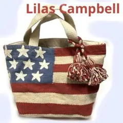【Lilas Campbell】星条旗　トートバッグ　西海岸　カジュアル　生成のサムネイル
