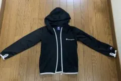 キッズ用フード付きパーカー 黒 チャンピオン 130