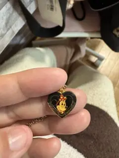 ミニーマウス ハート型ネックレス